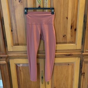 Lululemon High-Waist Cropped Leggings in Dusty Rose